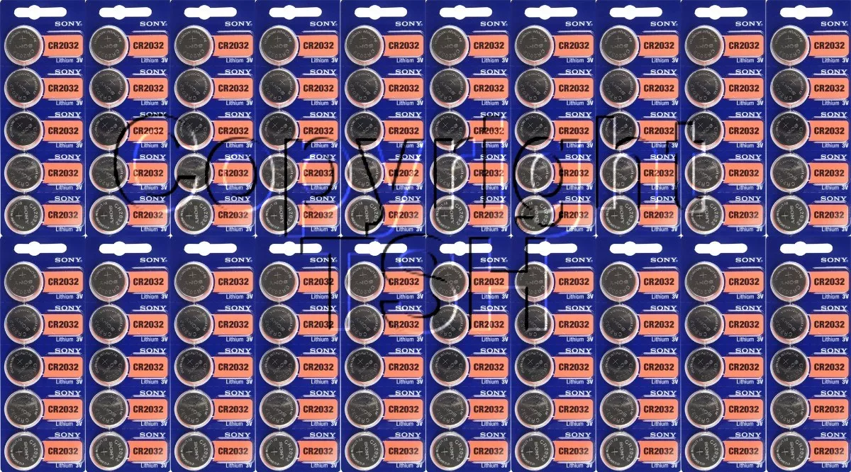 100 BATERIAS DE RELOJ DE LITIO MURATA CR 2032